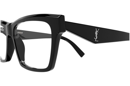 Okulary korekcyjne Saint Laurent SLM104 OPT 002 Prostokątne Czarne