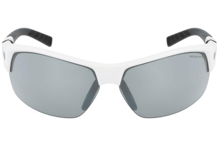 Okulary przeciwsłoneczne Nike Show X2 DJ9939 100 Prostokątne Białe