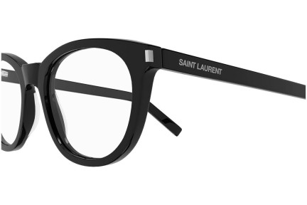 Okulary korekcyjne Saint Laurent SL471 001 Okrągłe Czarne