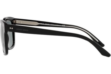 Okulary przeciwsłoneczne Giorgio Armani AR8138 500156 Kwadratowe Czarne