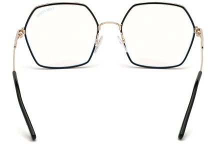 Okulary korekcyjne Tom Ford FT5615-B 001 Kwadratowe Czarne