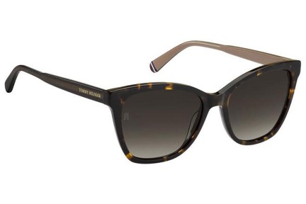 Okulary przeciwsłoneczne Tommy Hilfiger TH1981/S 086/HA Kocie oczy Havana