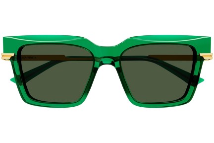 Okulary przeciwsłoneczne Bottega Veneta BV1242S 003 Kwadratowe Zielone