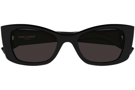 Okulary przeciwsłoneczne Saint Laurent SL593 001 Kocie oczy Czarne