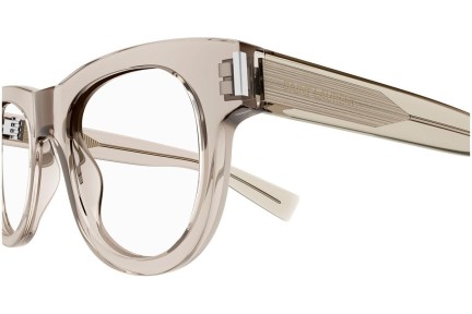 Okulary korekcyjne Saint Laurent SL571 OPT 004 Okrągłe Beżowe