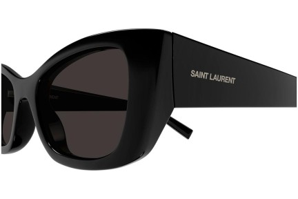 Okulary przeciwsłoneczne Saint Laurent SL593 001 Kocie oczy Czarne