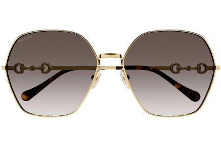 Okulary przeciwsłoneczne Gucci GG1335S 002 Nieregularny Złote