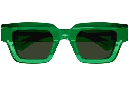Okulary przeciwsłoneczne Bottega Veneta BV1230S 002 Prostokątne Zielone