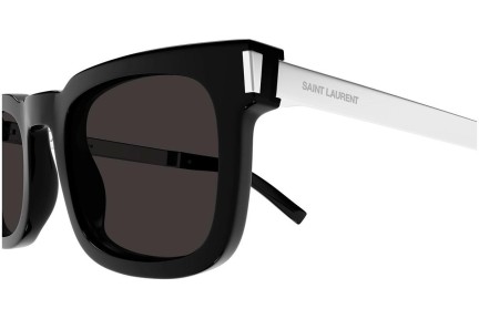 Okulary przeciwsłoneczne Saint Laurent SL581 001 Prostokątne Czarne