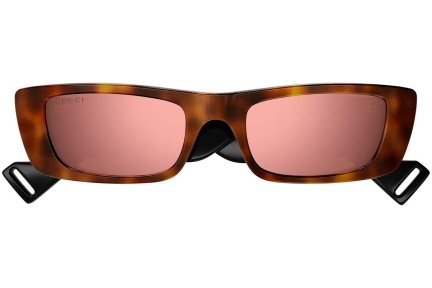Okulary przeciwsłoneczne Gucci GG0516S 015 Prostokątne Brązowe
