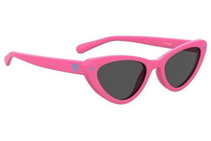 Okulary przeciwsłoneczne Chiara Ferragni CF7029/S 35J/IR Kocie oczy Różowe