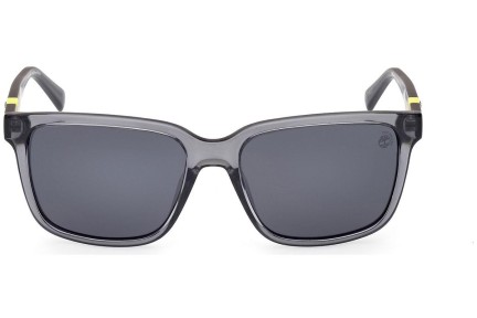 Okulary przeciwsłoneczne Timberland TB9322-H 20D Polarized Kwadratowe Szare