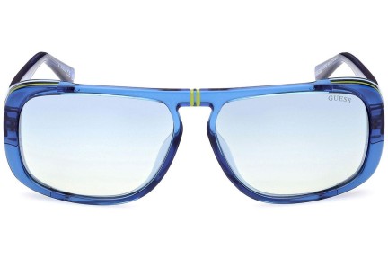 Okulary przeciwsłoneczne Guess GU00082 90X Prostokątne Niebieskie