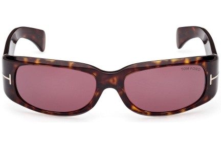 Okulary przeciwsłoneczne Tom Ford Corey FT1064 52S Prostokątne Havana