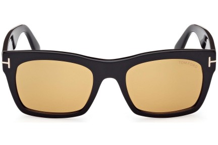 Okulary przeciwsłoneczne Tom Ford Nico 2 FT1062 01E Kwadratowe Czarne