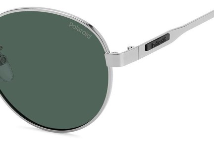 Okulary przeciwsłoneczne Polaroid PLD2144/G/S/X 6LB/UC Polarized Owalne Srebrne