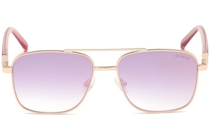 Okulary przeciwsłoneczne Guess GU3040 28Z Kwadratowe Złote
