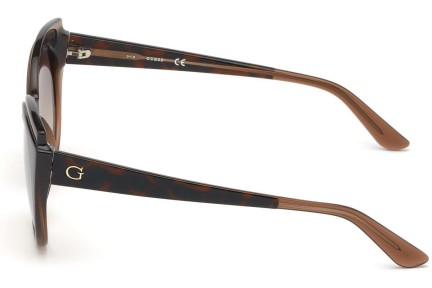 Okulary przeciwsłoneczne Guess GU7591 56F Kocie oczy Havana