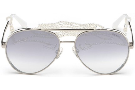 Okulary przeciwsłoneczne Guess GU7607 20C Pilotki (Aviator) Srebrne