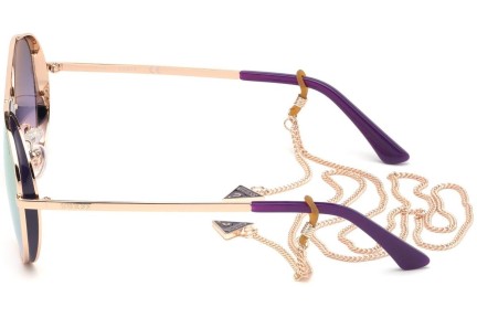 Okulary przeciwsłoneczne Guess GU7607 28X Pilotki (Aviator) Złote