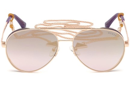 Okulary przeciwsłoneczne Guess GU7607 28X Pilotki (Aviator) Złote