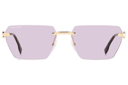 Ochelari de soare Dsquared2 D20102/S EYR/UR Dreptunghiulari Aurii