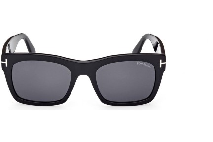 Okulary przeciwsłoneczne Tom Ford Nico 2 FT1062 01A Kwadratowe Czarne