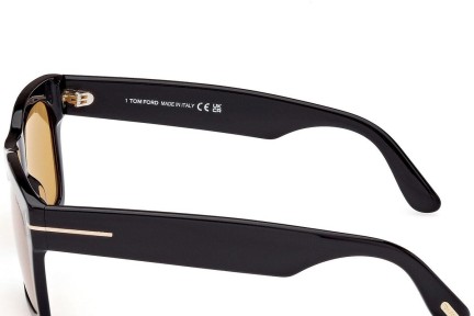 Okulary przeciwsłoneczne Tom Ford Nico 2 FT1062 01E Kwadratowe Czarne