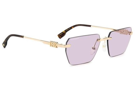 Ochelari de soare Dsquared2 D20102/S EYR/UR Dreptunghiulari Aurii