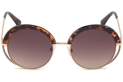 Okulary przeciwsłoneczne Guess GU7621 52F Okrągłe Havana