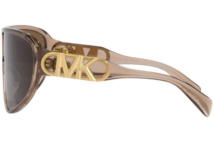 Okulary przeciwsłoneczne Michael Kors Empire Shield MK2194 393773 Flat Top Brązowe