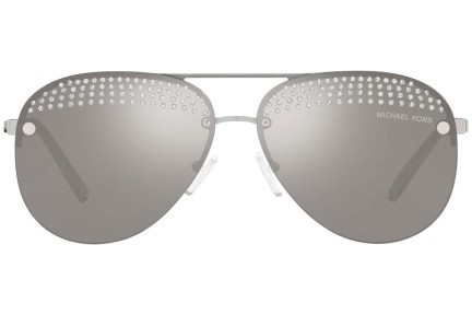 Okulary przeciwsłoneczne Michael Kors East Side MK1135B 18896G Pilotki (Aviator) Srebrne