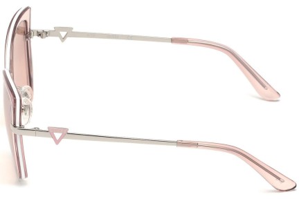 Okulary przeciwsłoneczne Guess GU7633 72U Kwadratowe Różowe