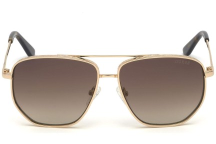 Okulary przeciwsłoneczne Guess GU7635 33F Kwadratowe Złote