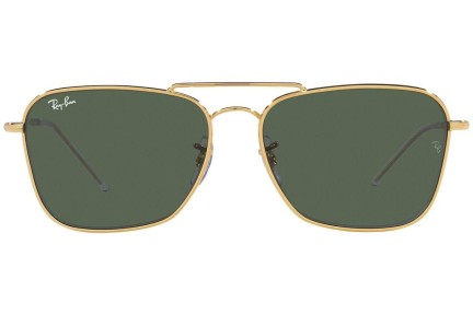 Слънчеви очила Ray-Ban Caravan Reverse RBR0102S 001/VR Правоъгълни Златна