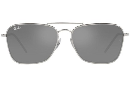 Слънчеви очила Ray-Ban Caravan Reverse RBR0102S 003/GS Правоъгълни Сребърна