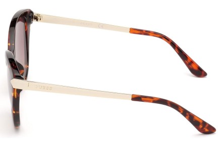 Okulary przeciwsłoneczne Guess GU7658 52F Kocie oczy Havana