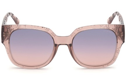 Okulary przeciwsłoneczne Guess GU7727 45Z Kwadratowe Brązowe