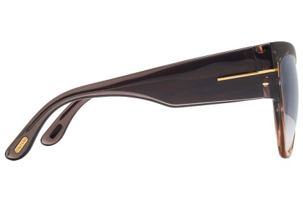 Okulary przeciwsłoneczne Tom Ford Anoushka FT0371 20B Kocie oczy Szare