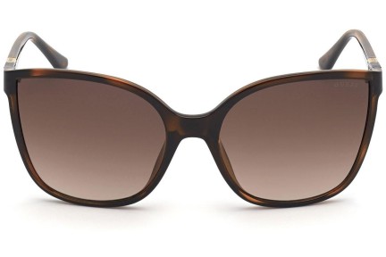 Okulary przeciwsłoneczne Guess GU7748 52F Kwadratowe Havana