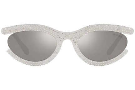 Слънчеви очила Swarovski SK6006 10336G Овални Бяла