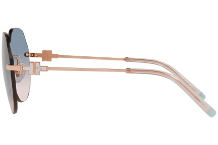 Okulary przeciwsłoneczne Tiffany & Co. TF3077 616016 Nieregularny Brązowe