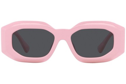 Okulary przeciwsłoneczne Versace Maxi Medusa Biggie VE4425U 544087 Prostokątne Różowe