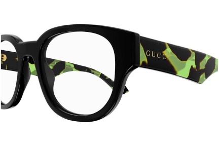 Okulary korekcyjne Gucci GG1429O 003 Owalne Czarne