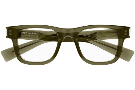 Okulary korekcyjne Saint Laurent SL564 OPT 007 Kwadratowe Zielone