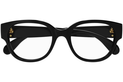 Okulary korekcyjne Gucci GG1411O 004 Owalne Czarne