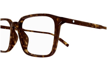 Okulary korekcyjne Mont Blanc MB0293OA 002 Prostokątne Havana