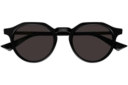 Okulary przeciwsłoneczne Bottega Veneta BV1260S 001 Okrągłe Czarne