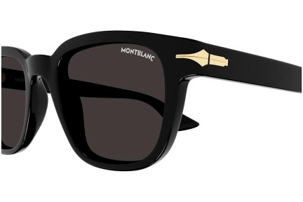 Okulary przeciwsłoneczne Mont Blanc MB0302S 001 Prostokątne Czarne