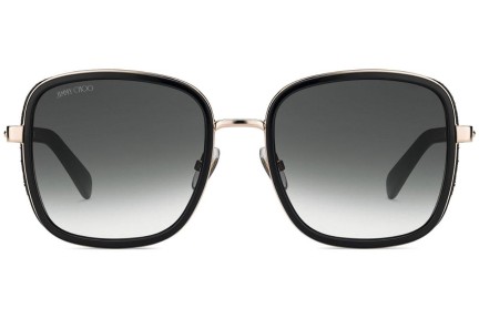 Okulary przeciwsłoneczne Jimmy Choo Elva/S 2M2/9O Kwadratowe Czarne